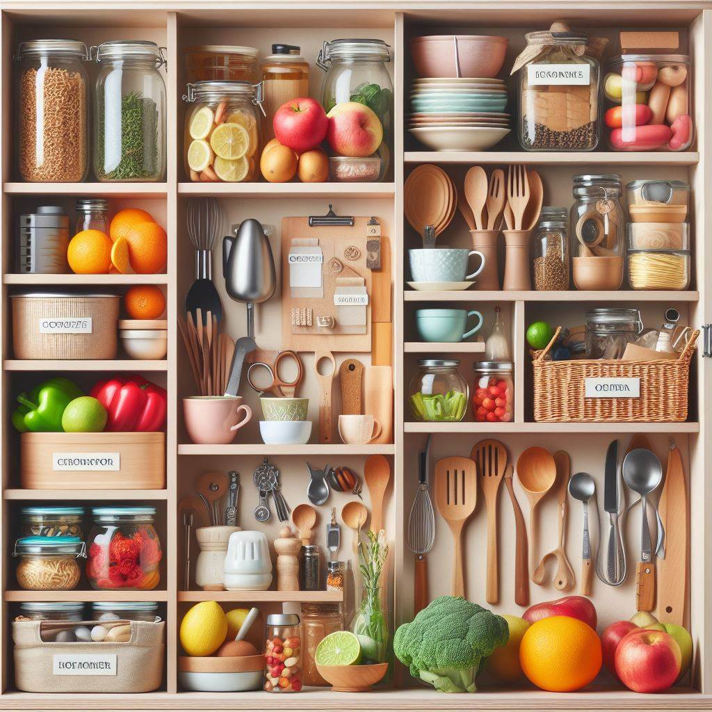 Categorize items in the cabinet