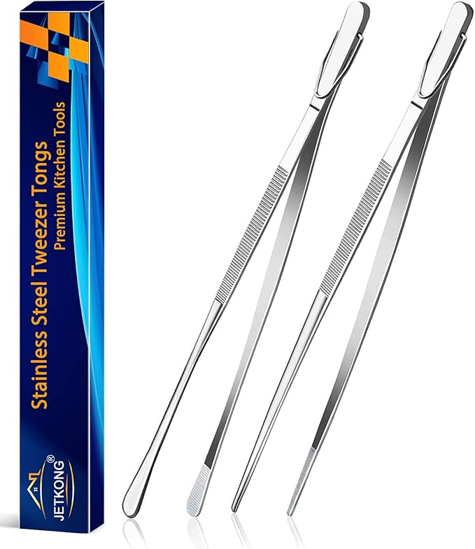 2 Pcs 12-Inch Kitchen Tweezers
